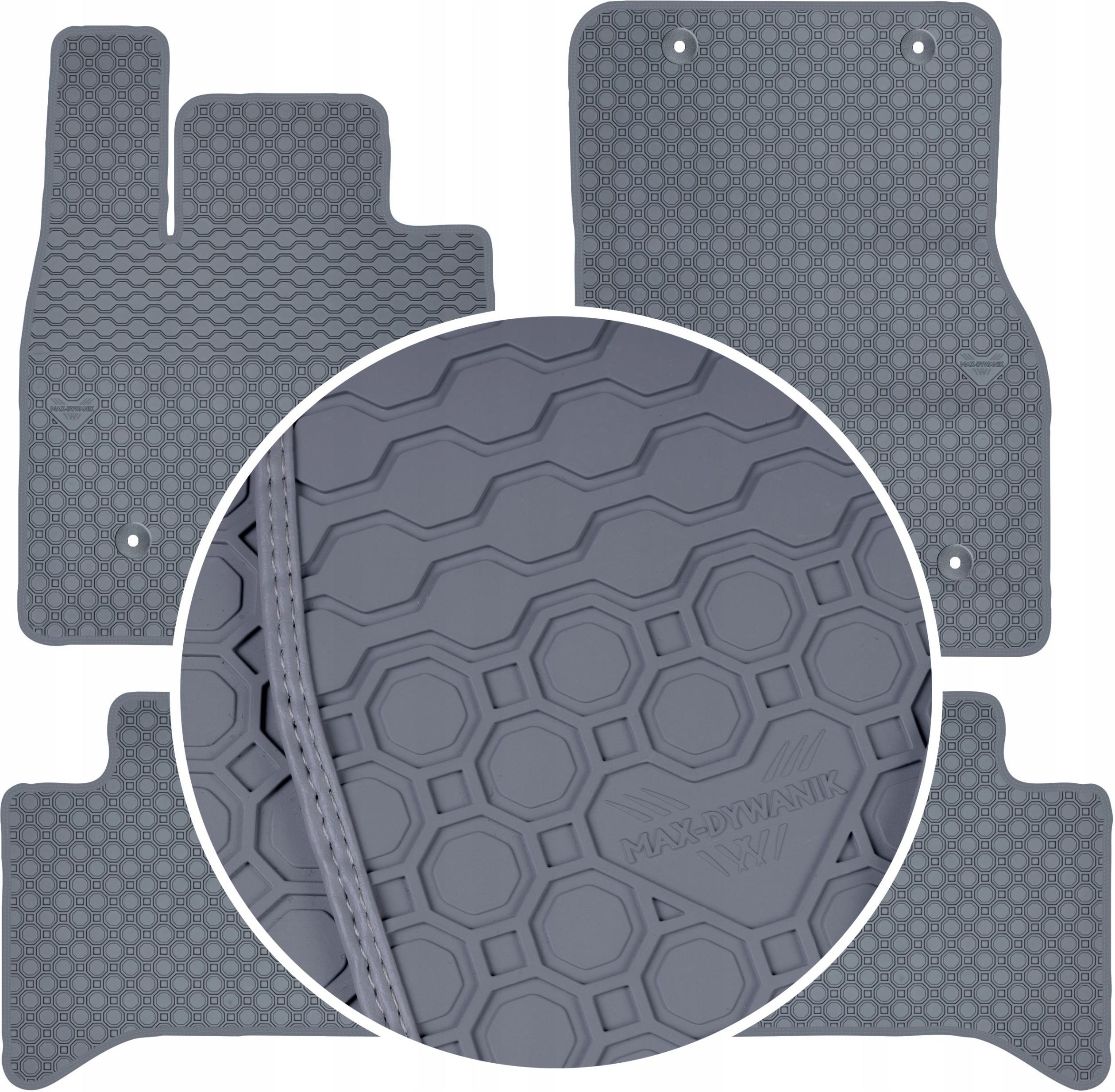 Tapis De Sol Gris Pour Alfa Romeo Stelvio 2x4 (2WD) SUV (2016