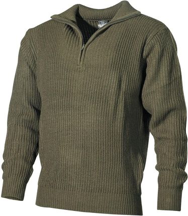 Sweter "Troyer" oliwkowy S