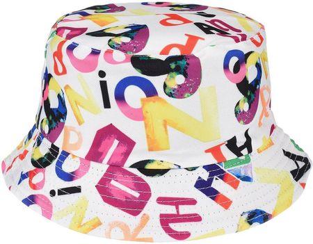Napisy na bieli dwustronny kapelusz dziecięcy bucket hat KAP-MD