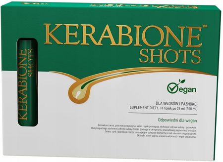Kerabione Shots Dla Włosów Vege Do Picia 14X25ml