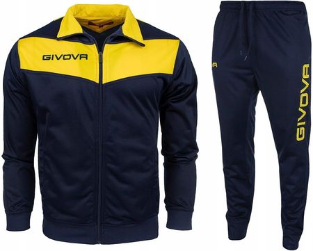 Dres Givova Tuta Visa Triacetato granatowo-żółty TR018 0407