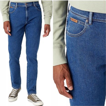 Wrangler Texas Męskie Spodnie Jeansowe W38 L30