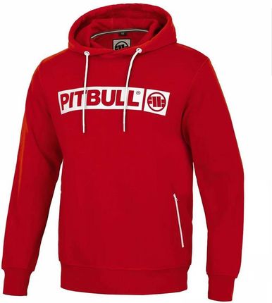 Pitbull Bluza z kapturem Terry Hilltop Czerwona