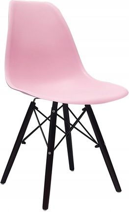 Bm Design Krzesło Dsw Milano Różowe Nogi Wenge Skandynawskie (BM00765)