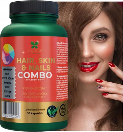 Lanco Nutritions Na Włosy Skórę I Paznokcie Hair Skin & Nails Combo 60Kaps