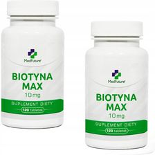 Medfuture Biotyna Max 10 Mg Włosy Skóra Paznokcie 2x120tabl