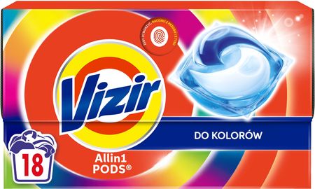 Vizir Platinum PODS Do kolorowych ubrań Kapsułki do prania 18 prań