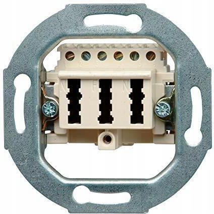 Kopp 939614013 Multipresa ad incasso 3 scomparti Alluminio (spazzolato