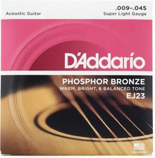 Zdjęcie D'Addario EJ23 Phosphor Bronze Acoustic 09-45 - struny do akustyka - Łosice