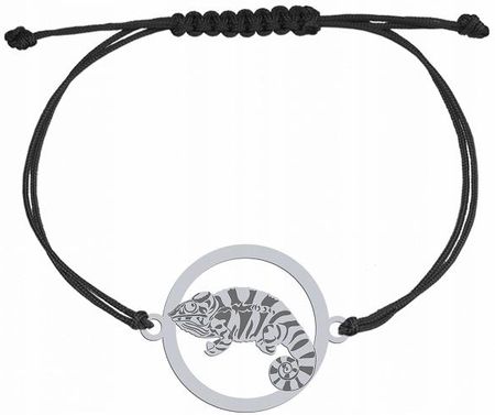 Mejk Jewellery Srebrna Bransoletka z Kameleon Dedykacja