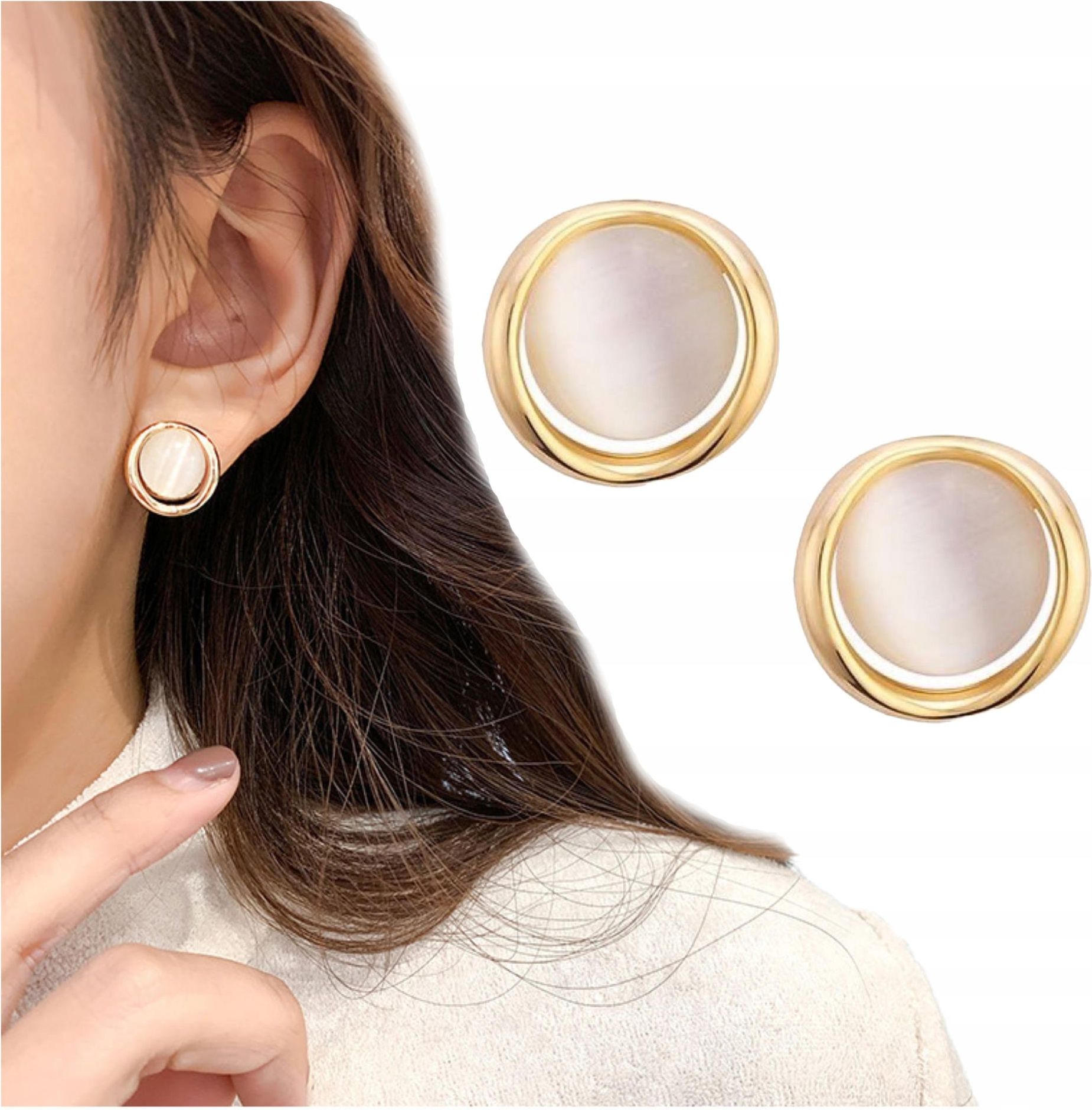 Watchme Kolczyki Damskie Złote Kółeczka I Kamień Sztyft - Ceny i opinie ...