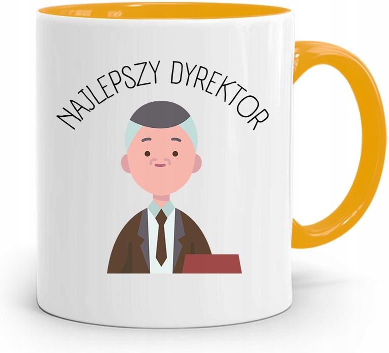 Polidraw Dla Dyrektora Kubek Żółty Najlepszy Dyrektor 1574814097