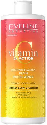Eveline Cosmetics Vitamin 3x Action Rozświetlający płyn micelarny 500ml