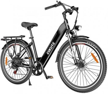Eskute Polluno Plus Electric Commuter Bike Black 28 2023