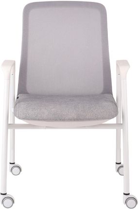 Krzesło konferencyjne Axel 4L Roll White tapicerowane