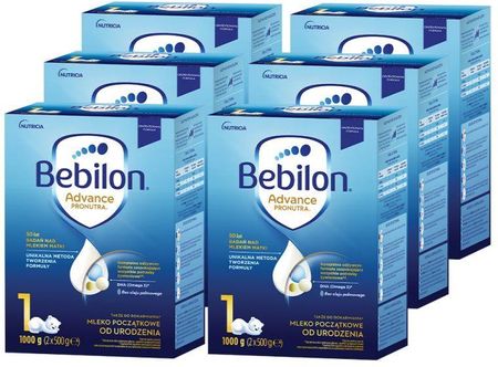 Bebilon 1 Advance Pronutra mleko początkowe od urodzenia 6x1000g