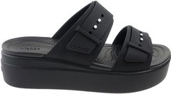 Zdjęcie Klapki Crocs Brooklyn Buckle Low Wedge 207431-001 black - Chełmno