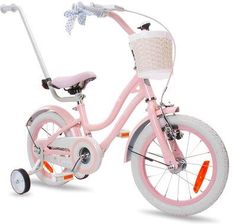 Zdjęcie Sun Baby Rower Dziecięcy Heart Bike Silver Moon 14 Cali Dla Dziewczynki Różowy - Żmigród