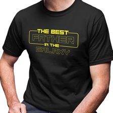 The best father in the galaxy v2 - męska koszulka na prezent dla taty - zdjęcie 1