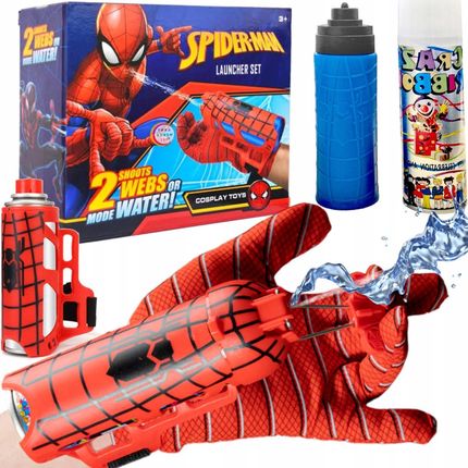 Toys Rękawica Spiderman Wyrzutnia Sieci Wody Zestaw 2W1