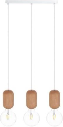 Drewniana Lampa Sufitowa Loft Barille 3L E27 Wisząca Na Listwie (Lbarb3L16E27)