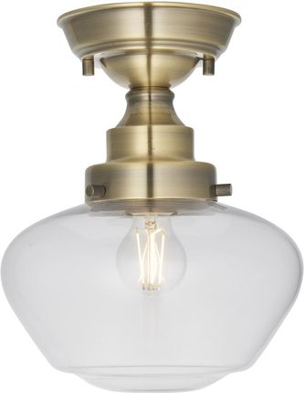 Light Lampa Sufitowa Vintage L197687 Szklany Klosz Mosiądz (L197687)