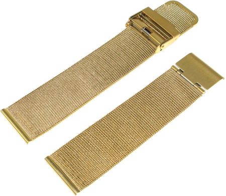 Diloy Bransoleta stalowa do zegarka MESH05-22-FB 22 mm złota