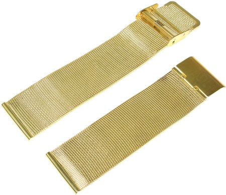 Diloy Bransoleta stalowa do zegarka MESH05-24-FB 24 mm złota