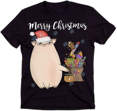 świąteczna koszulka męska prezent na sylwestra