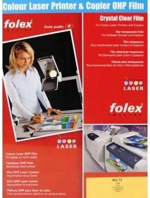 Folex Folia Przezroczysta Bg-72 Laser Kolor 10A3