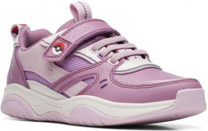 Buty dziecięce Clarks Grip Pearl Kid F kolor purple combi leather 26169339
