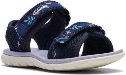 Sandały dziecięce Clarks Surfing Tide F kolor navy 26170038