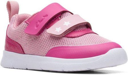 Buty dziecięce Clarks Ath Tone G kolor pink combi 26167298