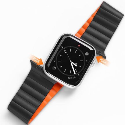 Duxducis Pasek Dux Ducis Magnetic Strap Apple Watch Ultra Czarno Pomarańczowy
