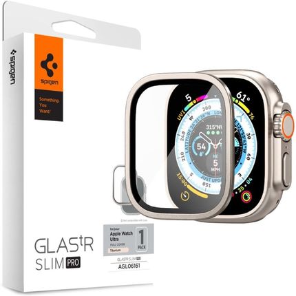 Spigen Szkło Glas Tr Slim Pro Apple Watch Ultra Szare