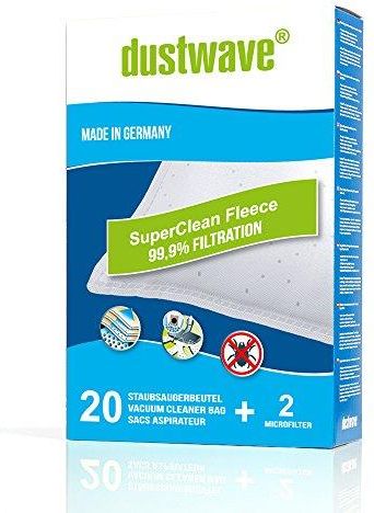 dustwave D11-1 Sacchetti per aspirapolvere, Micropile Multistrato, Bianco