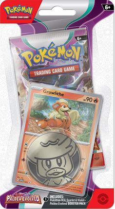 Pokémon TCG Scarlet & Violet - Paldea Evolved - Checklane Blister Growlithe