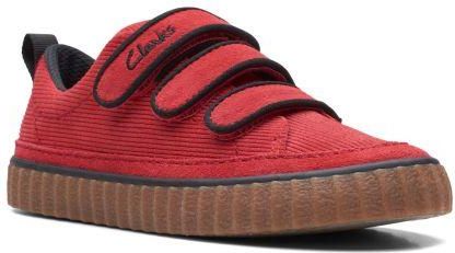 Buty dziecięce Clarks River Tor Kid G kolor red suede 26170562