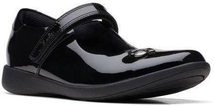 Buty dziecięce Clarks Etch Mist Youth F kolor black patent leather 26169551