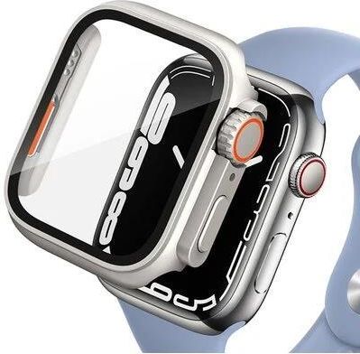 Tech-Protect Etui Defense360 Do Apple Watch 7/8 45 Mm Szaro-Pomarańczowy