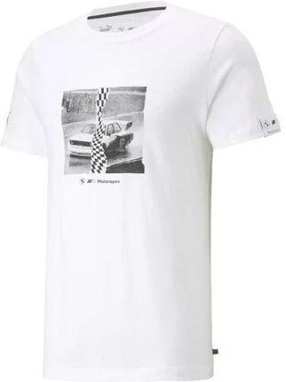Koszulka T-shirt BMW M Motorsport Iconic Car Graphic White