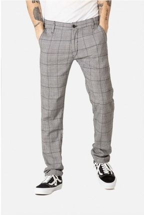 spodnie REELL - Flex Tapered Chino Check Grey-Black (140) rozmiar: 34/32