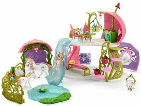 Schleich Playset Glittering Flower House With Unicorns Lake And Stable Koń Plastikowy