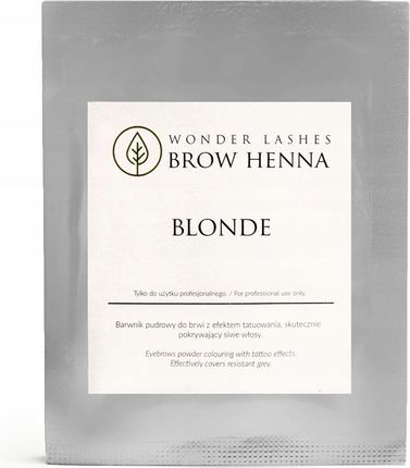 Wonder Lashes Wonder Brow Henna Blonde Saszetka 1G