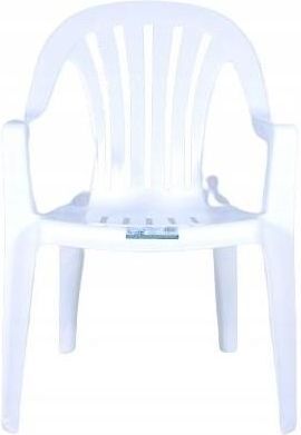 Ołer Krzesło Ogrodowe Plastikowe Białe Rubin