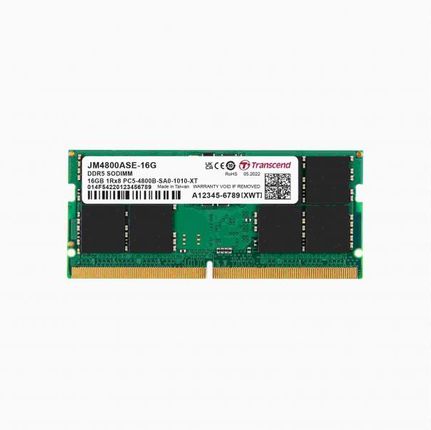 Pamięć RAM Transcend DDR5 16GB 4800 CL40 SO-DIMM (JM4800ASE16G)