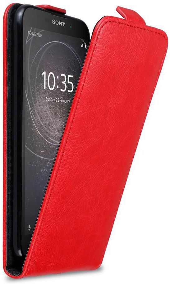 Cadorabo Pokrowiec Do Sony Xperia L2 W Etui Czerwone Jabłko Etui na