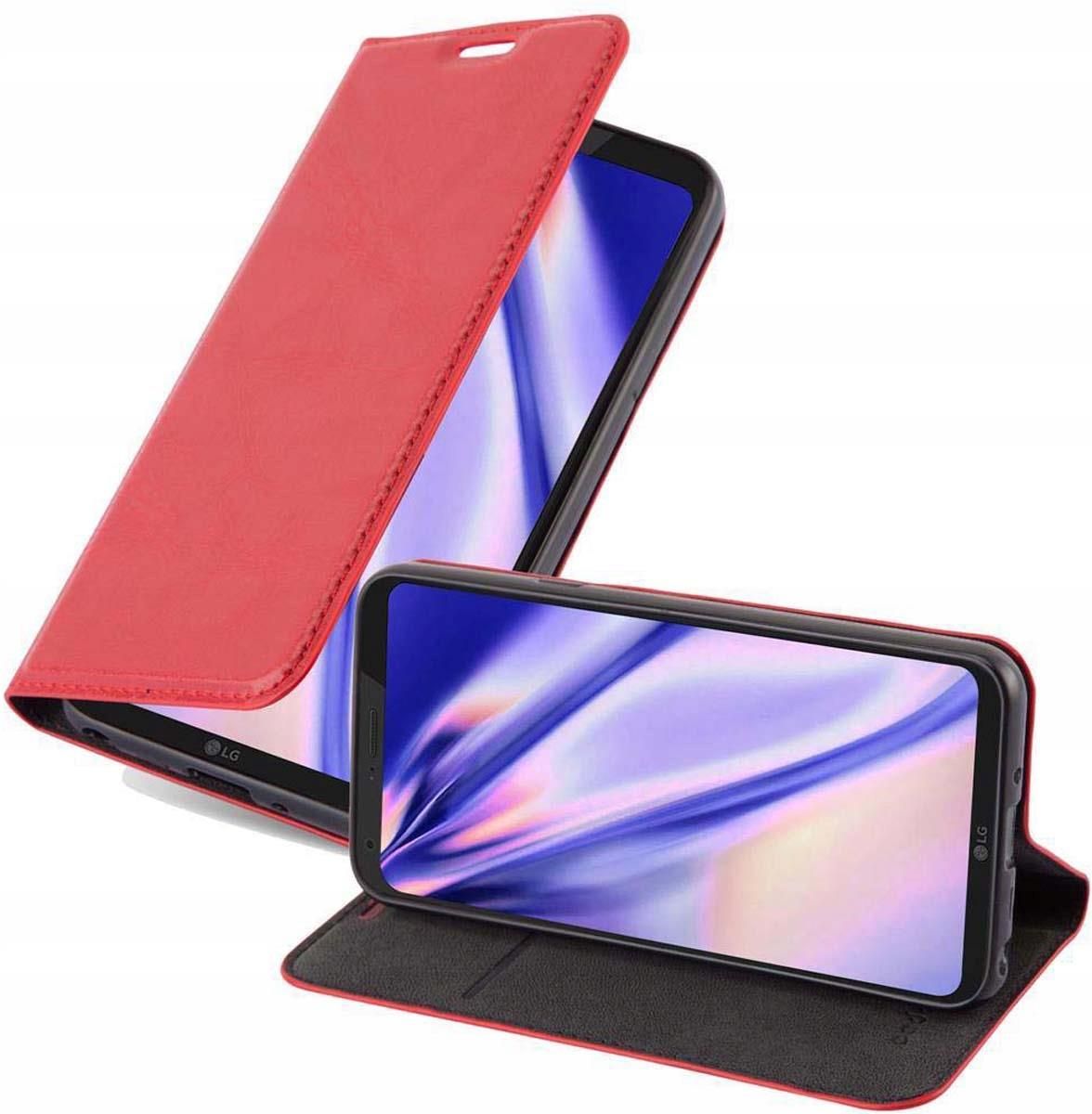 Cadorabo Case Compatible with LG Q6 / G6 MINI in Candy Red - Flexible TPU Silicone Protective Case