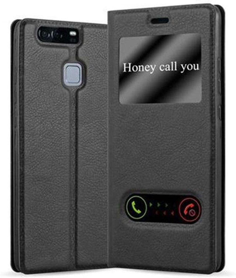 Cadorabo Custodia Flip In Pelle Sintetica Con Chiusura Magnetica Per Huawei P9, Colore Rosso Mela - 3