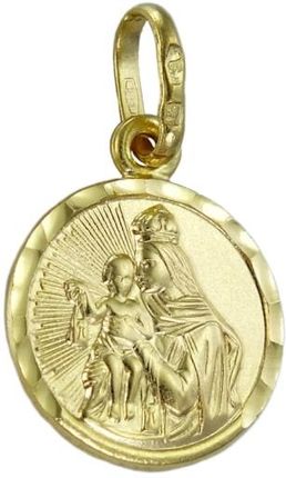 Norbisrebro Złoty Medalik Diamentowany Szkaplerz - Próba 585